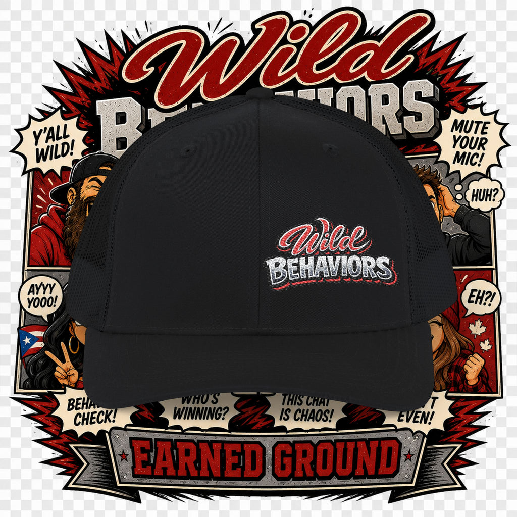 Earned Ground "Wild Behaviors" Richardson 112 – Retro Patch Trucker Hat