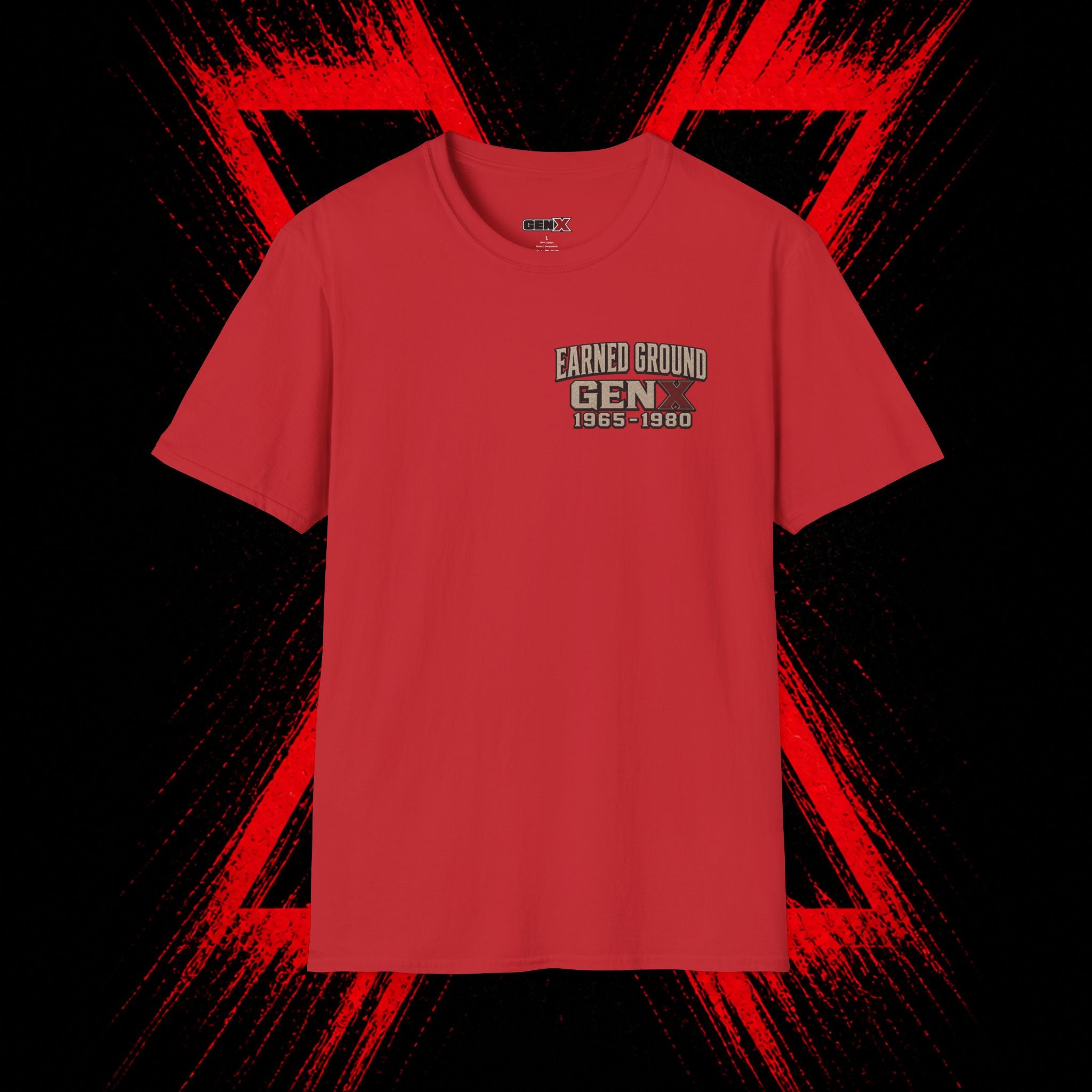 Earned Ground Gen X 1965–1980 Retro Vintage Tee— Gen X 1965–1980 Retro Vintage Tee