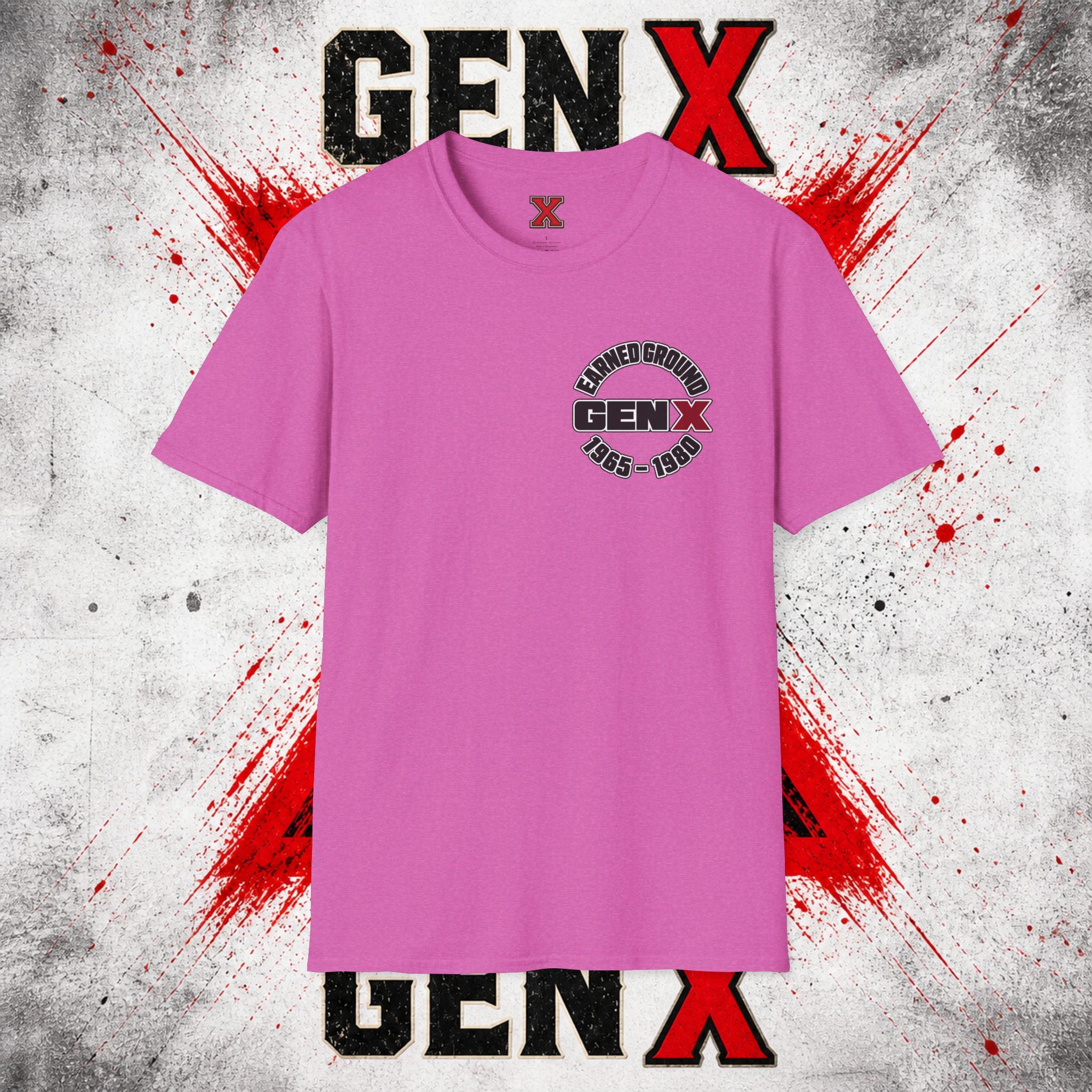 EARNED GROUD Gen X 1965–1980 Retro Logo T-Shirt