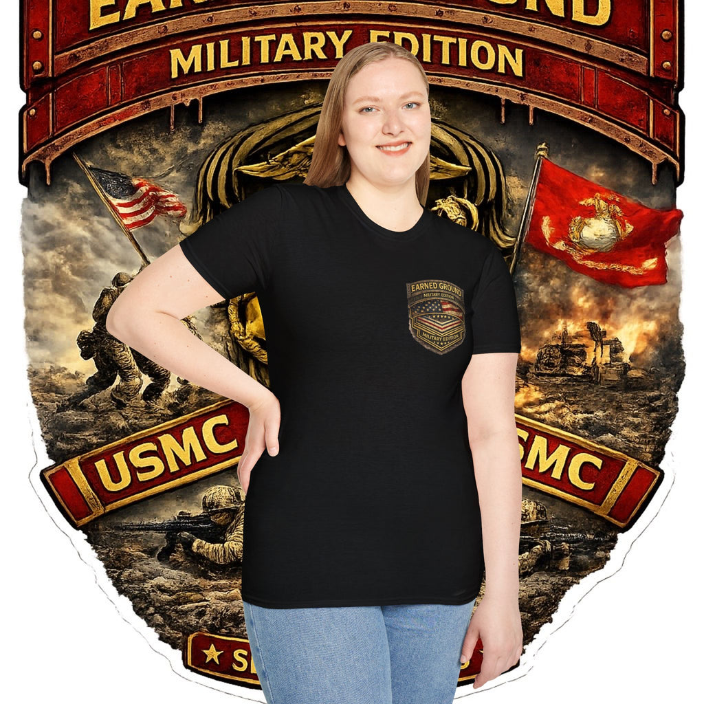 Earned Ground Military Edition USMC — USMC Military Tribute Pocket Tee