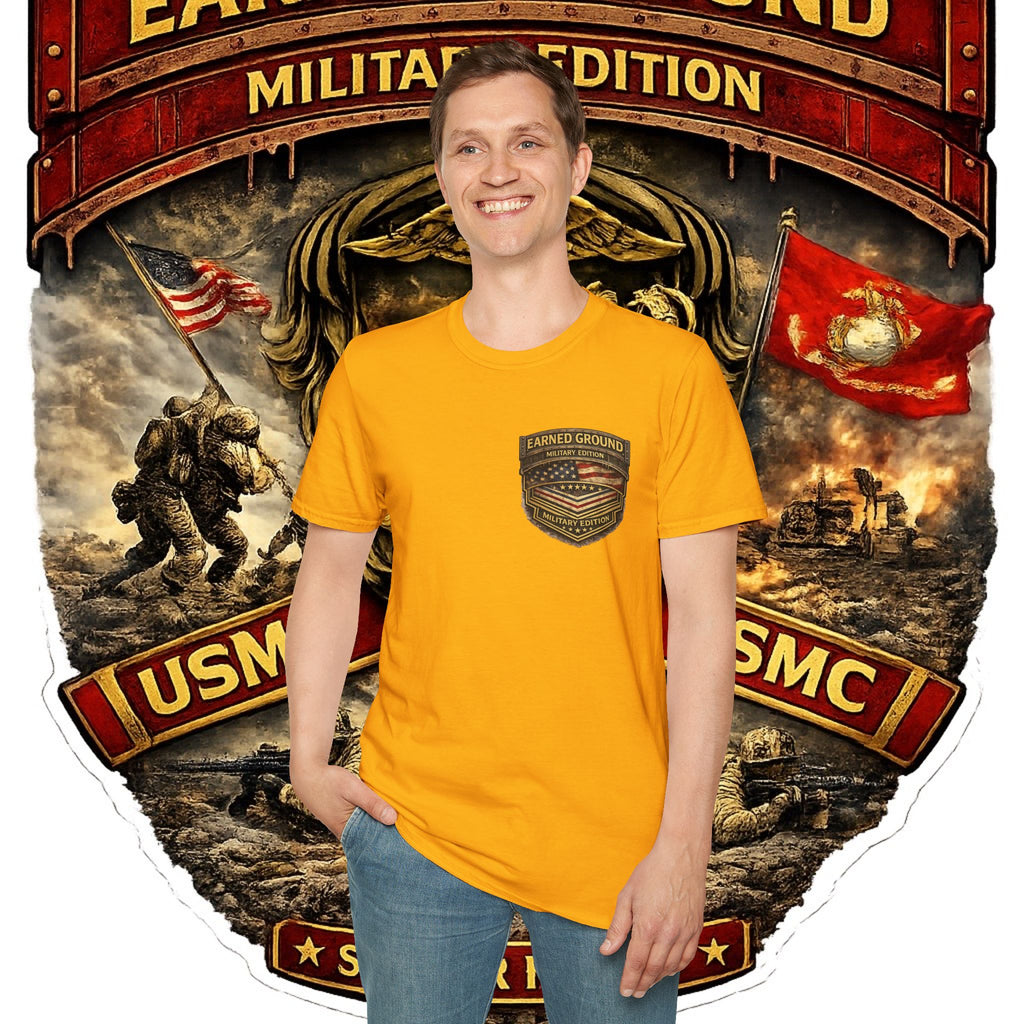 Earned Ground Military Edition USMC — USMC Military Tribute Pocket Tee