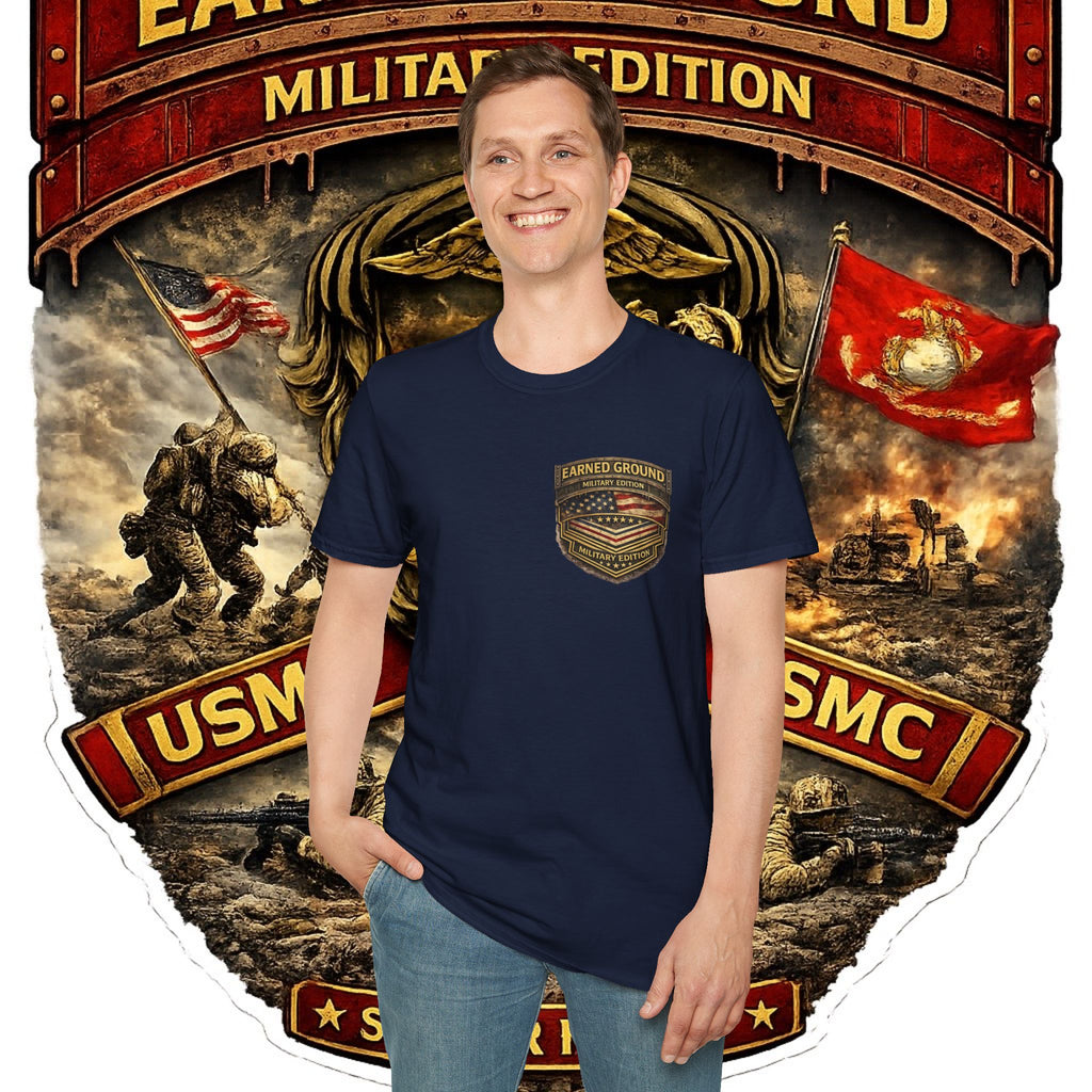 Earned Ground Military Edition USMC — USMC Military Tribute Pocket Tee