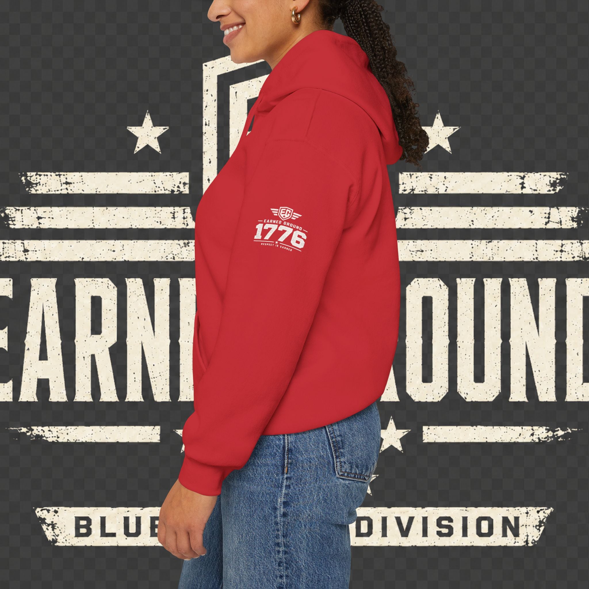 Earned Ground Blue Collar Hoodie – Blue Collar Division Hoodie