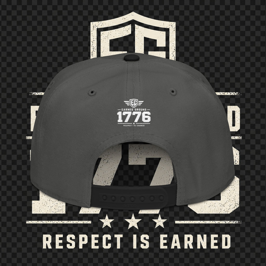 Earned Ground Embroidered Snapback Hat – Respect Is Earned Logo