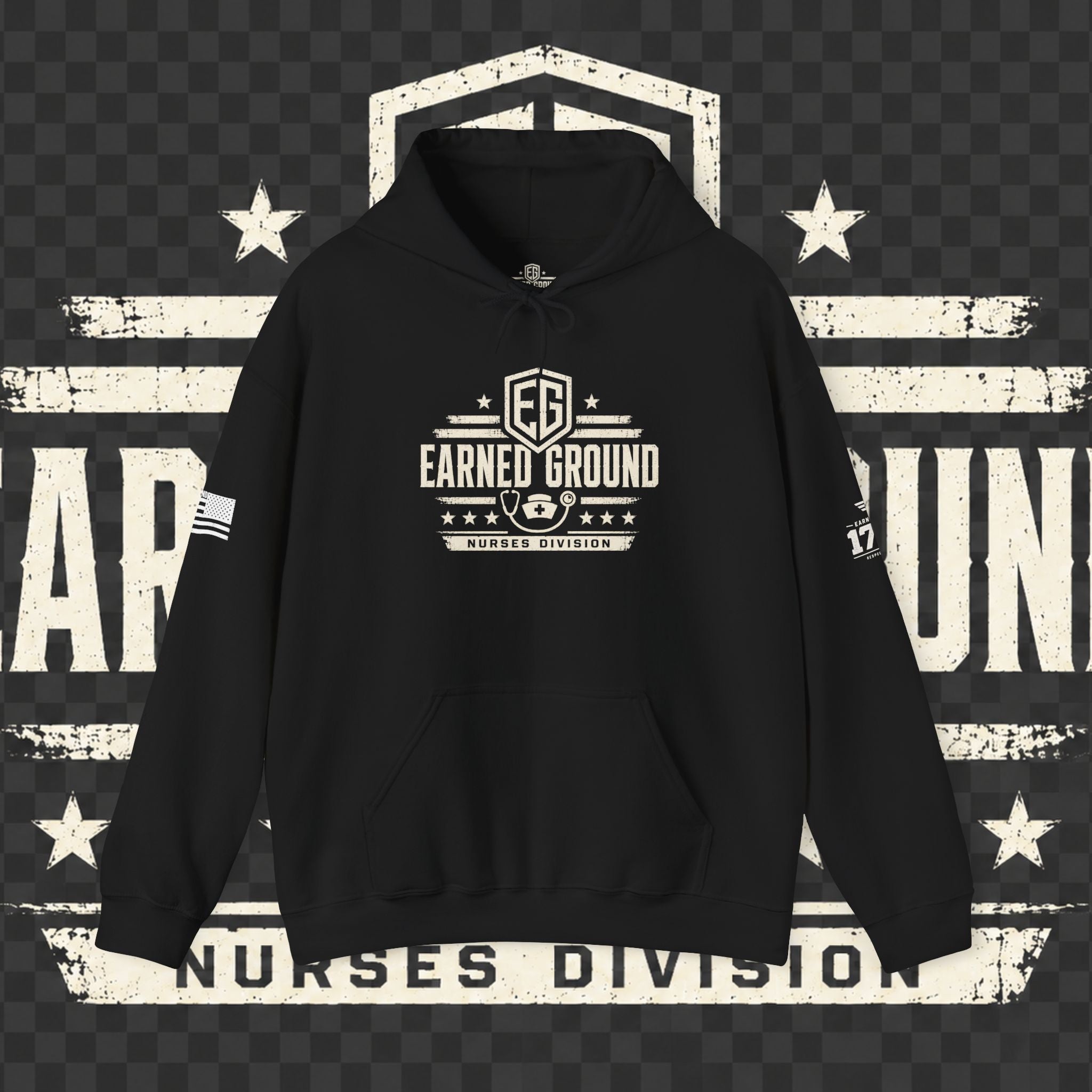 Earned Ground Nurses Division Hoodie — Nurse Tribute Pullover
