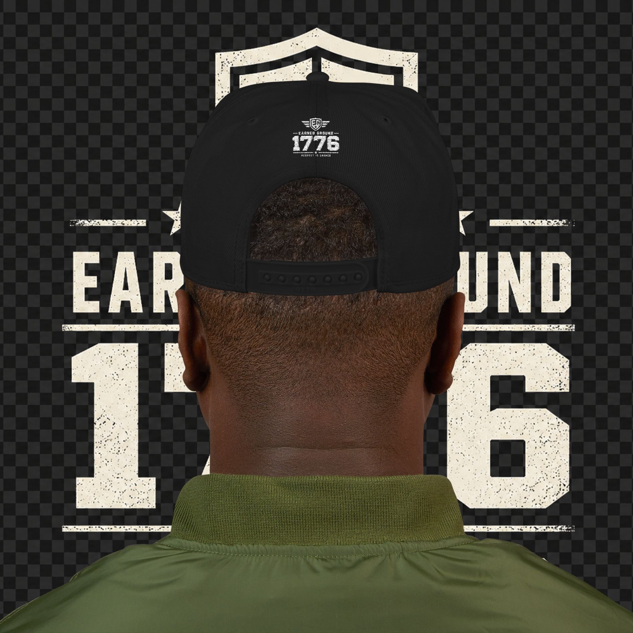 Earned Ground Embroidered Snapback Hat – Respect Is Earned Logo