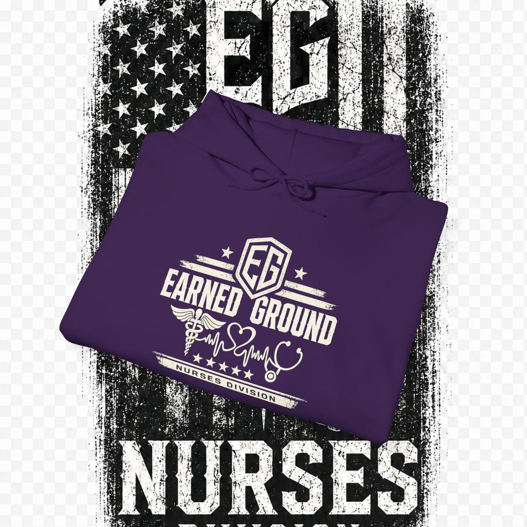 Earned Ground Nurses Division Hoodie — Nurse Tribute Pullover