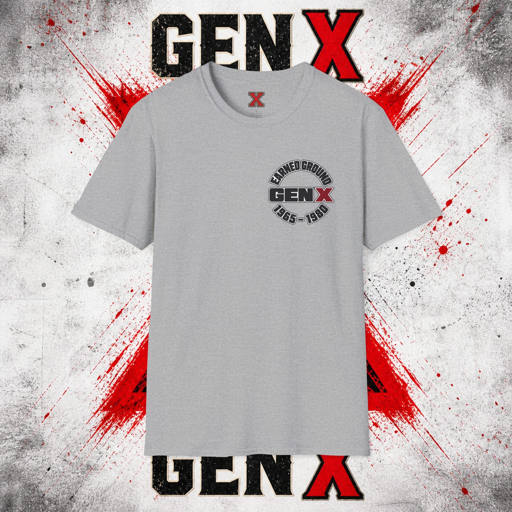 EARNED GROUD Gen X 1965–1980 Retro Logo T-Shirt