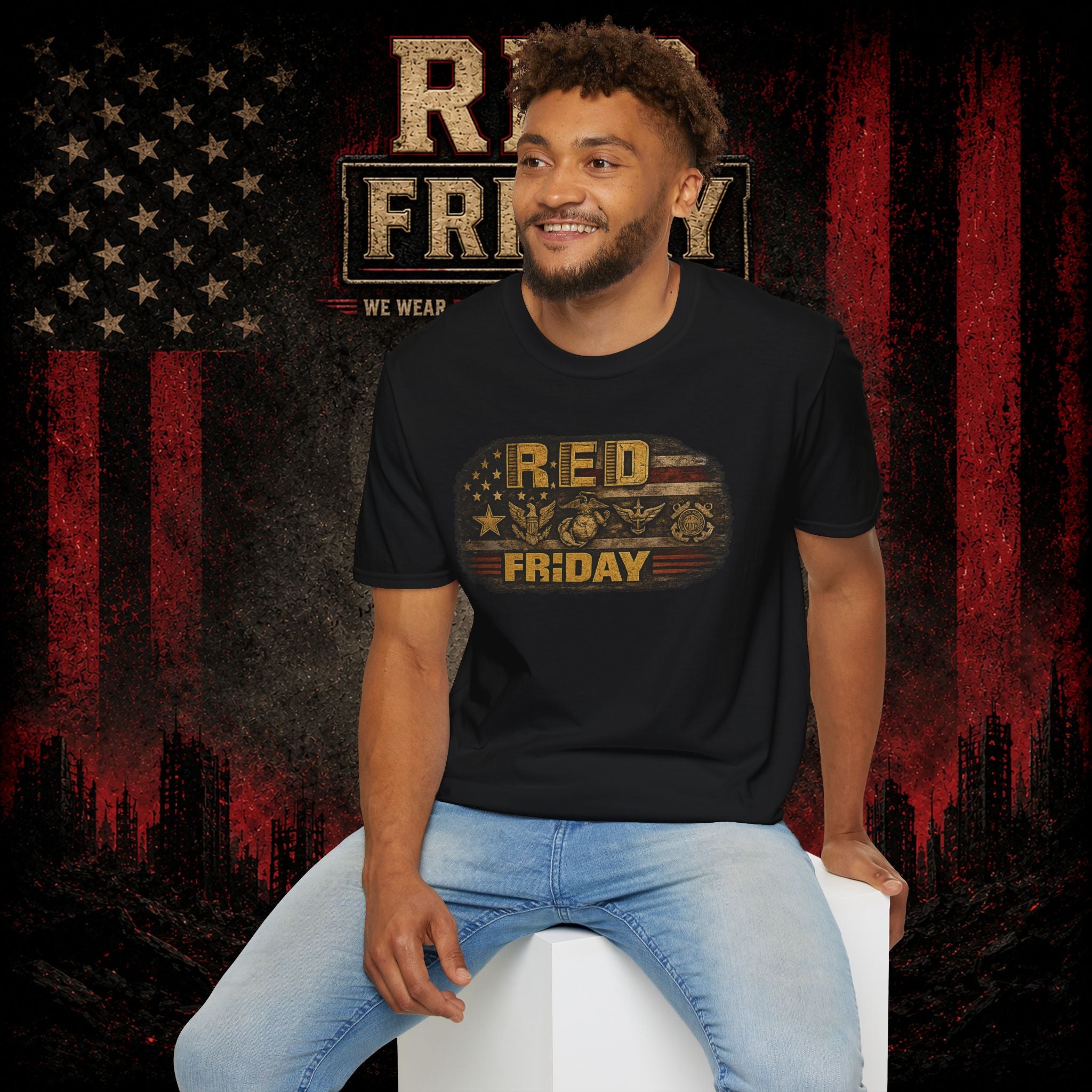 Red Friday T-Shirt – Patriotic 'Until They All Come Home' Support Tee