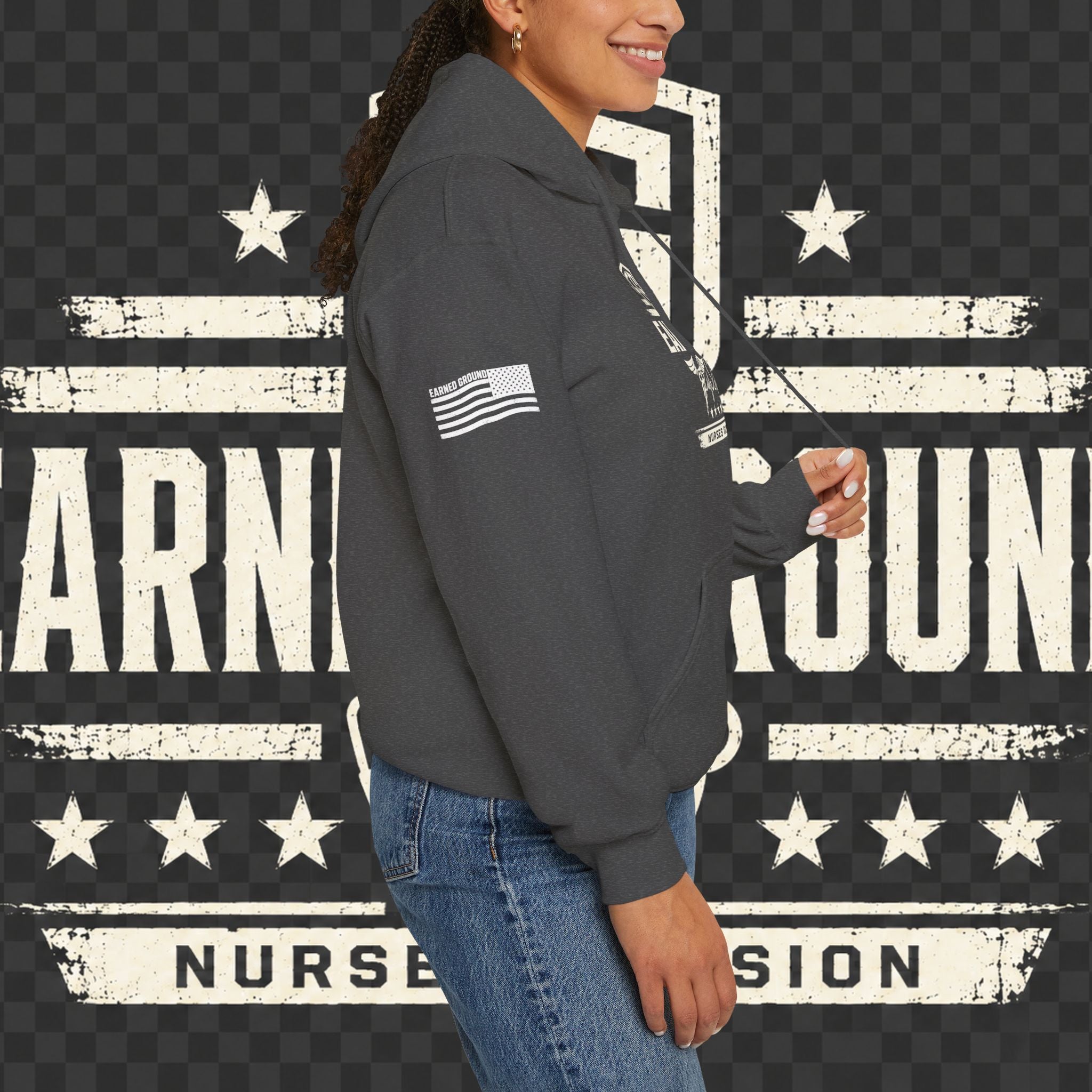 Earned Ground Nurses Division Hoodie — Nurse Tribute Pullover
