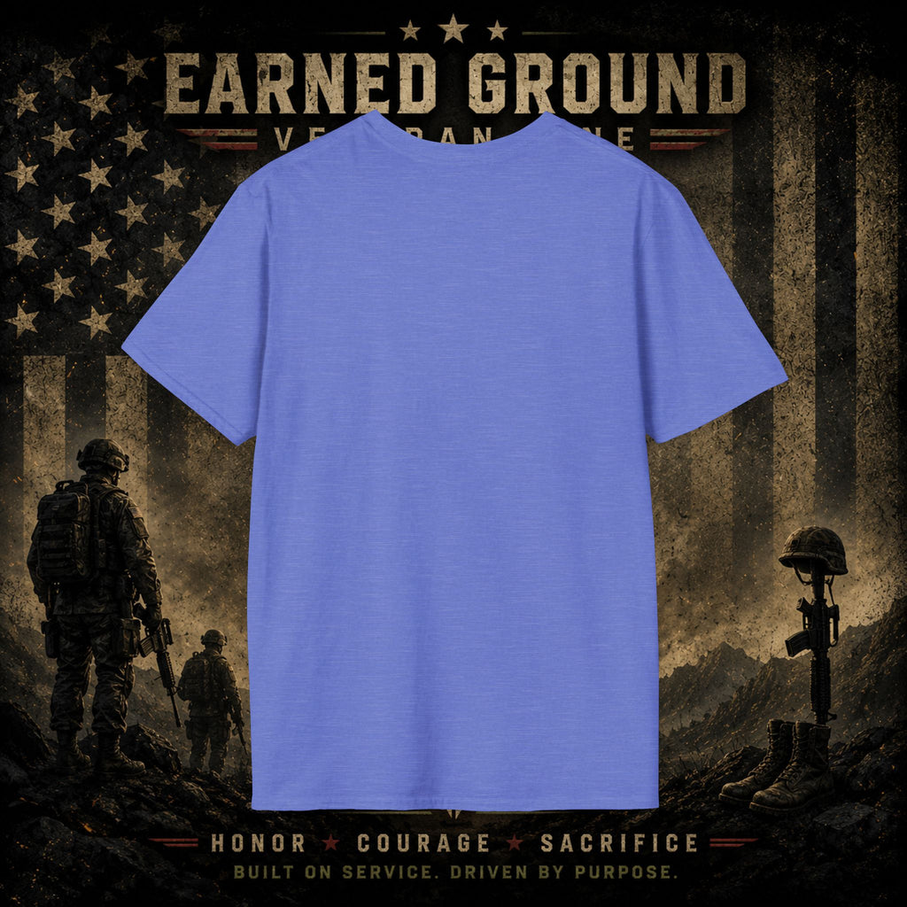 Earned Ground Veteran Division 'Service Built This'— Military Tribute Tee