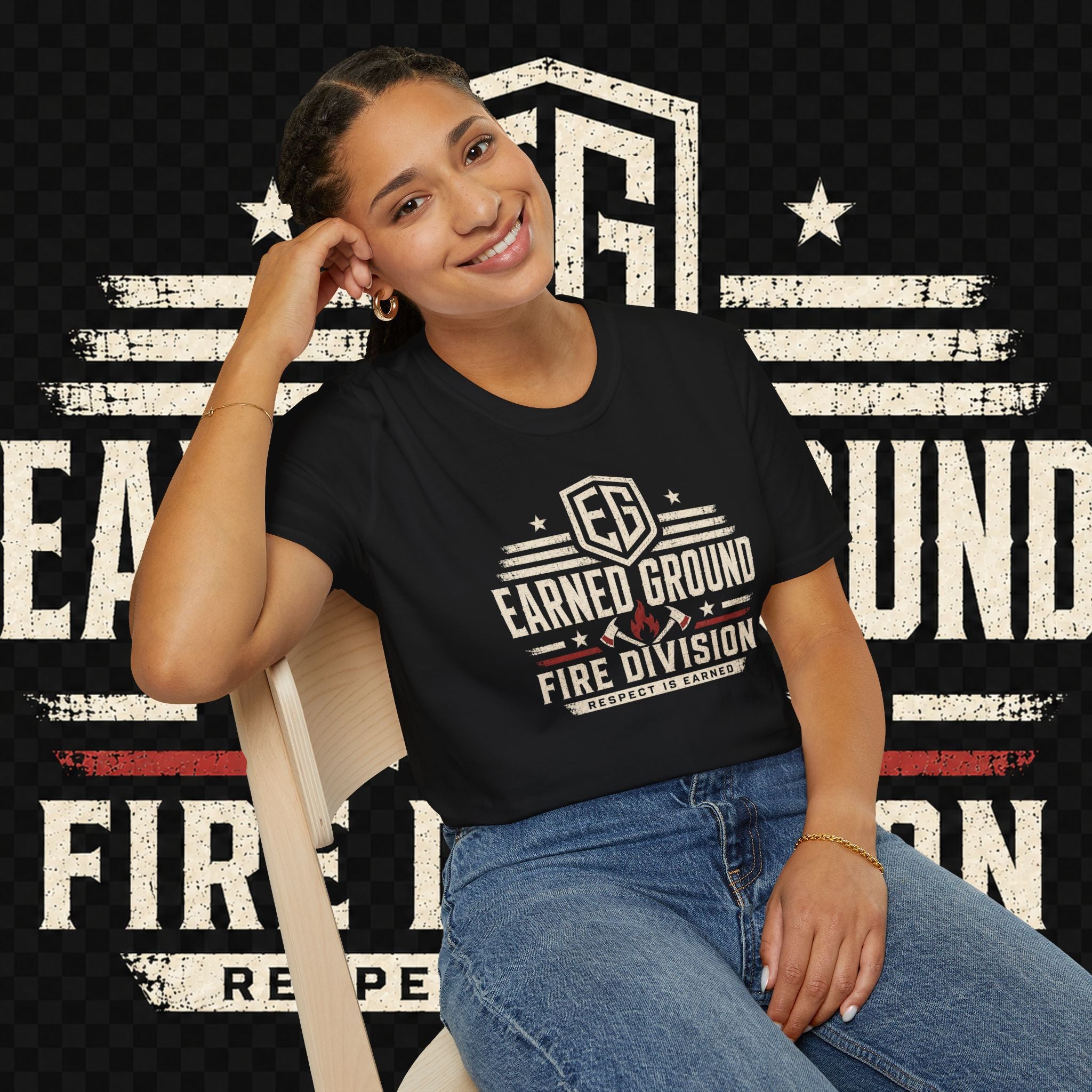 Earned Ground Fire Division T‑Shirt