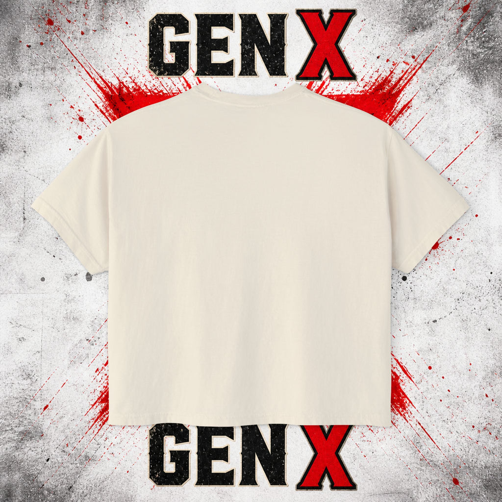 Gen X Women's Boxy Tee — "Earned Ground" 1965–1980 Retro