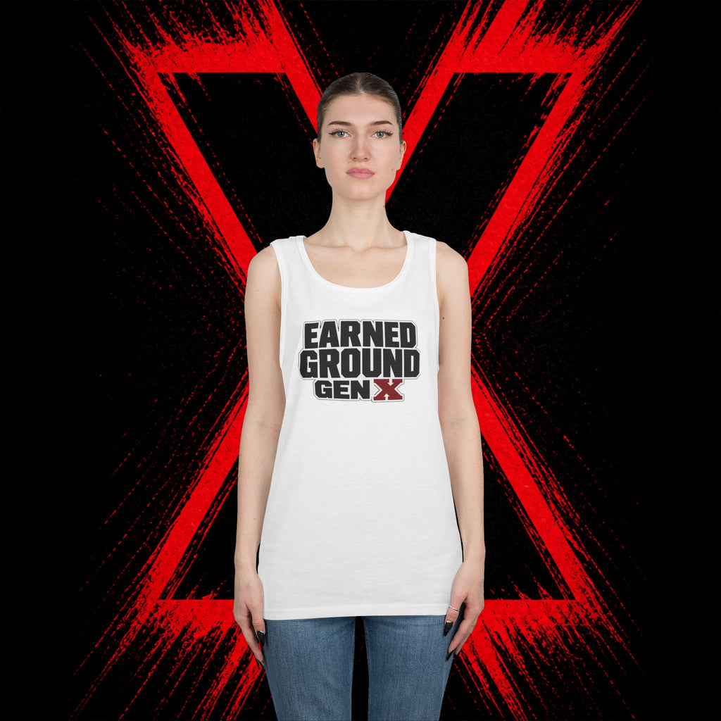 Earned Ground Gen X Tank Top - Vintage Retro Graphic