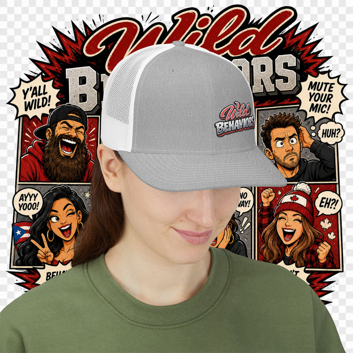 Earned Ground "Wild Behaviors" Richardson 112 – Retro Patch Trucker Hat