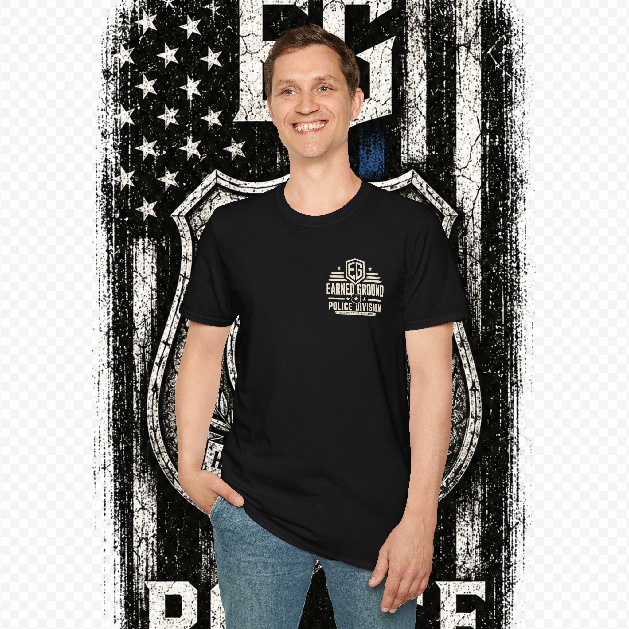 EARNED GROUND POLICE DIVISION--BACK THE BLUE