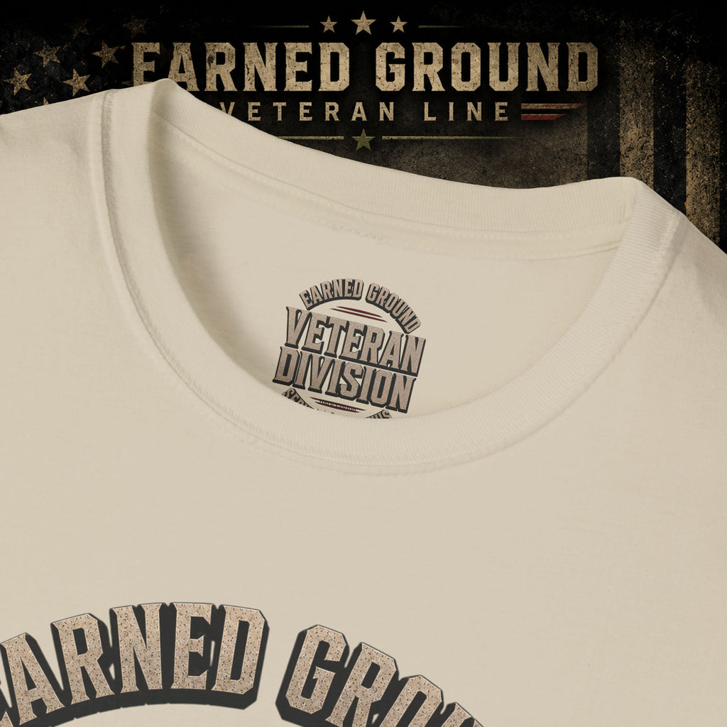 Earned Ground Veteran Division 'Service Built This'— Military Tribute Tee