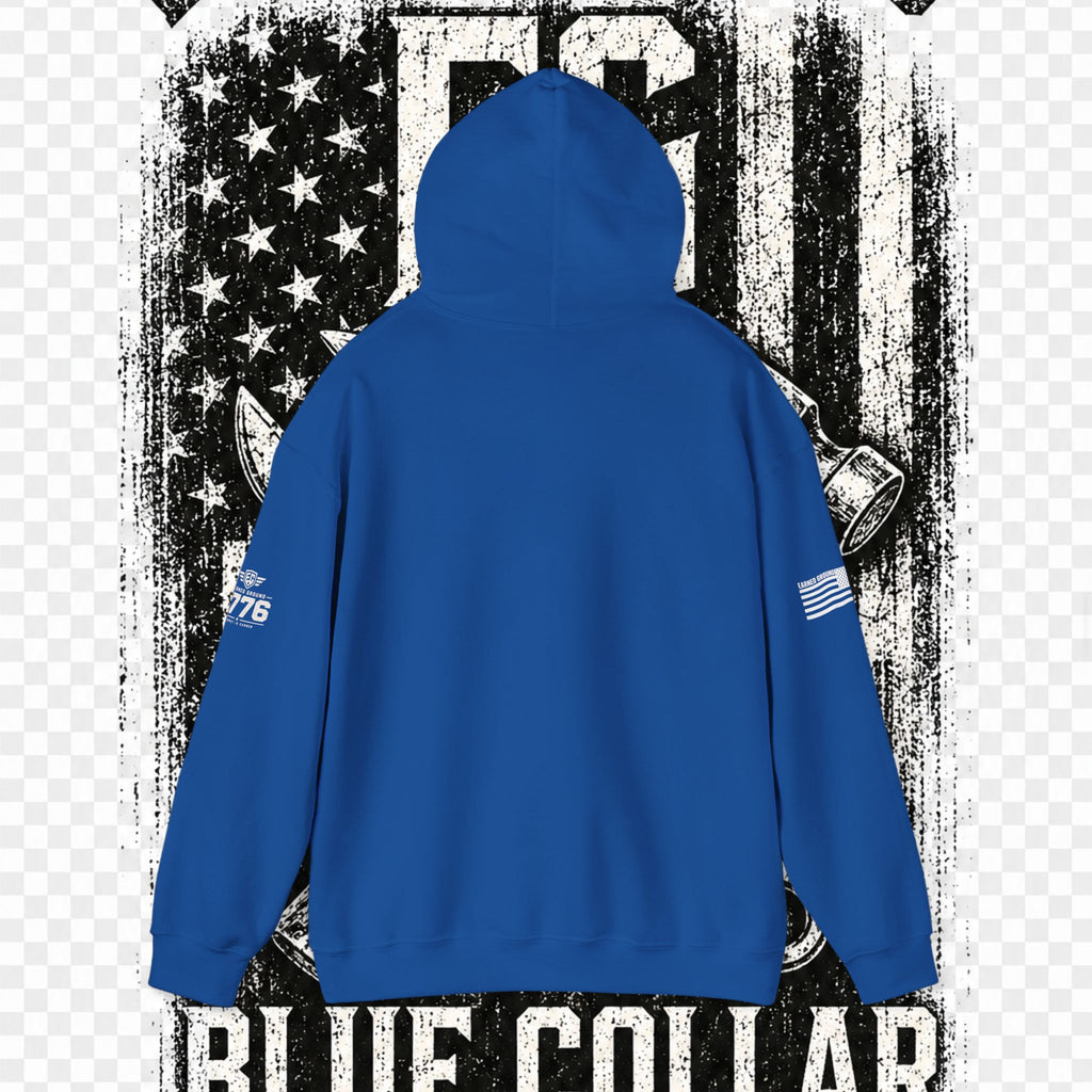 Earned Ground Blue Collar Hoodie – Blue Collar Division Hoodie