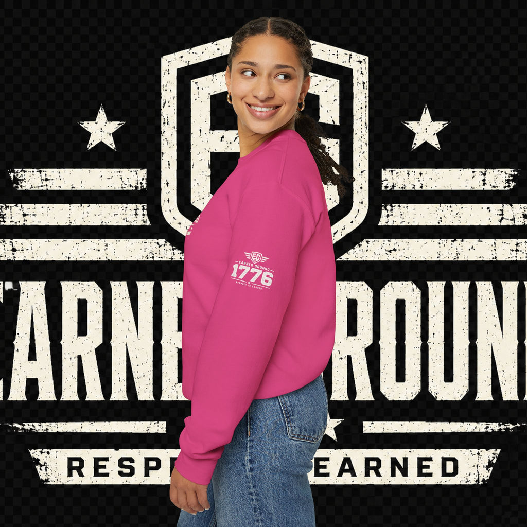 EARNED GROUND Nurses Division Crewneck Sweatshirt – Nurses Caduceus Badge Design