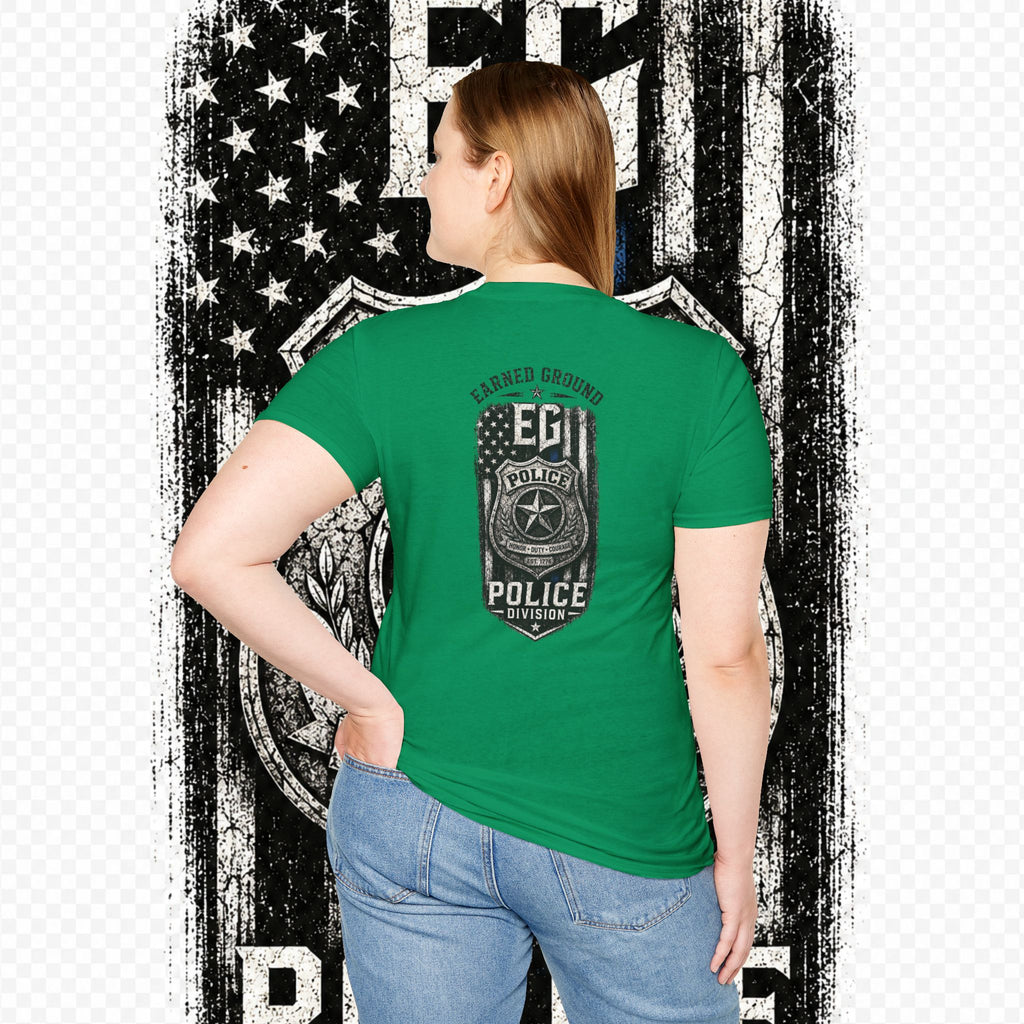 EARNED GROUND POLICE DIVISION--BACK THE BLUE