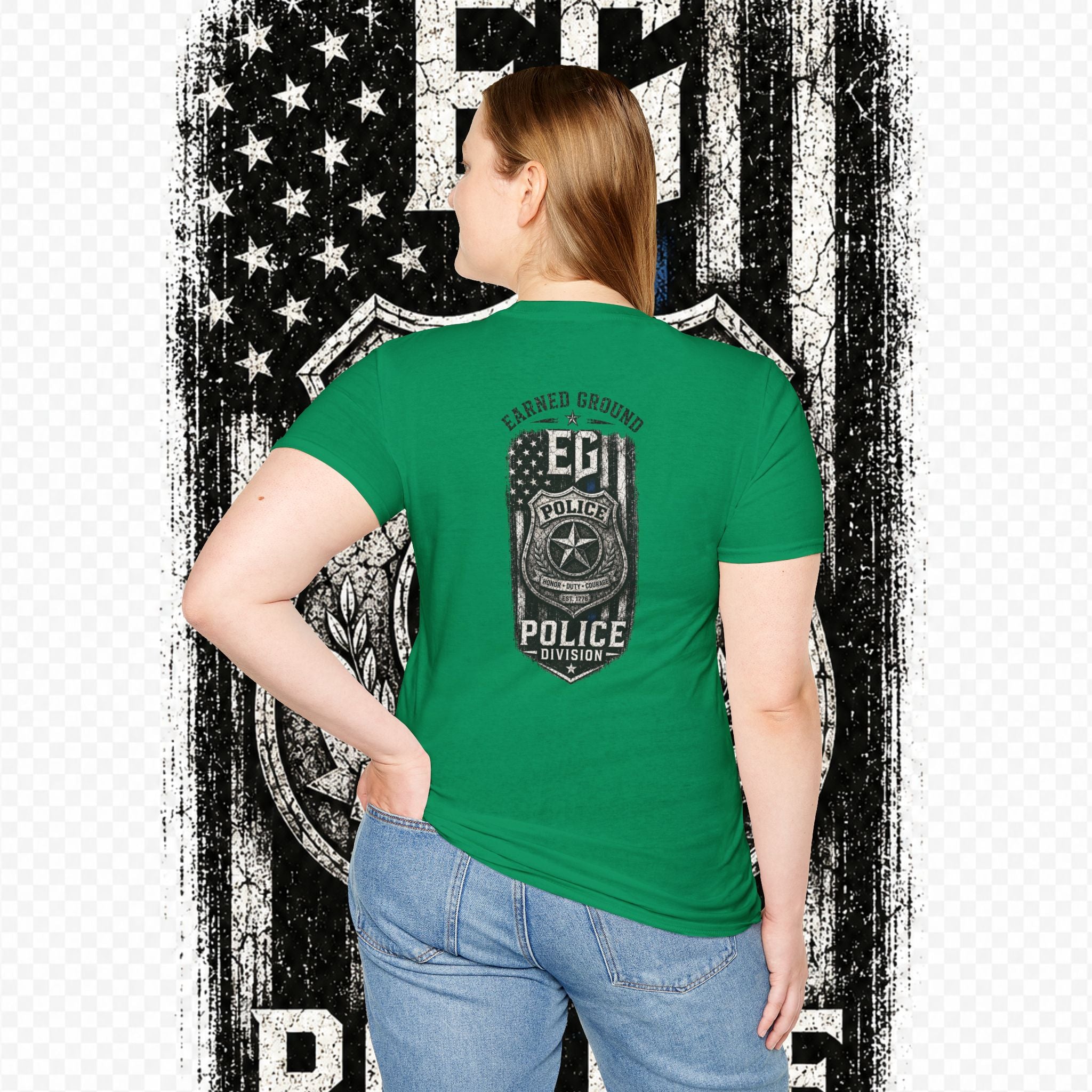 EARNED GROUND POLICE DIVISION--BACK THE BLUE