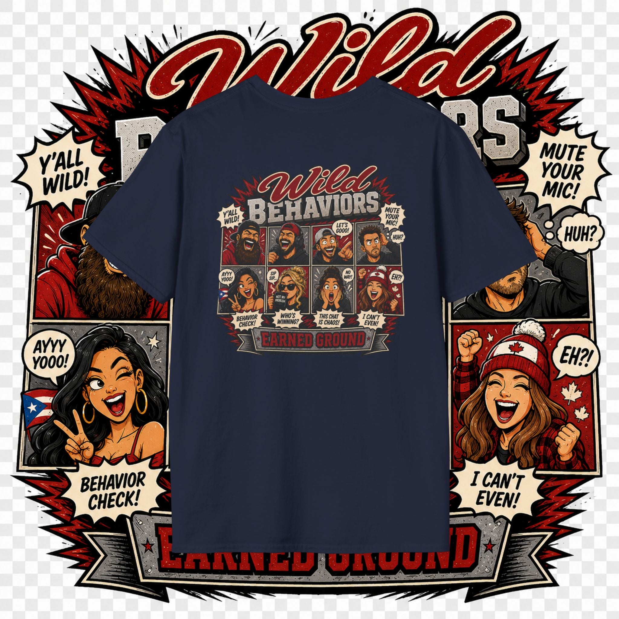Earned Ground-- "Wild Behaviors" Tee