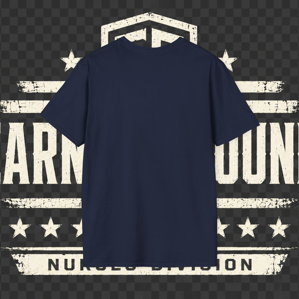 Earned Ground Nurses Division T-Shirt — Nurse Appreciation Medical Heartbeat Tee