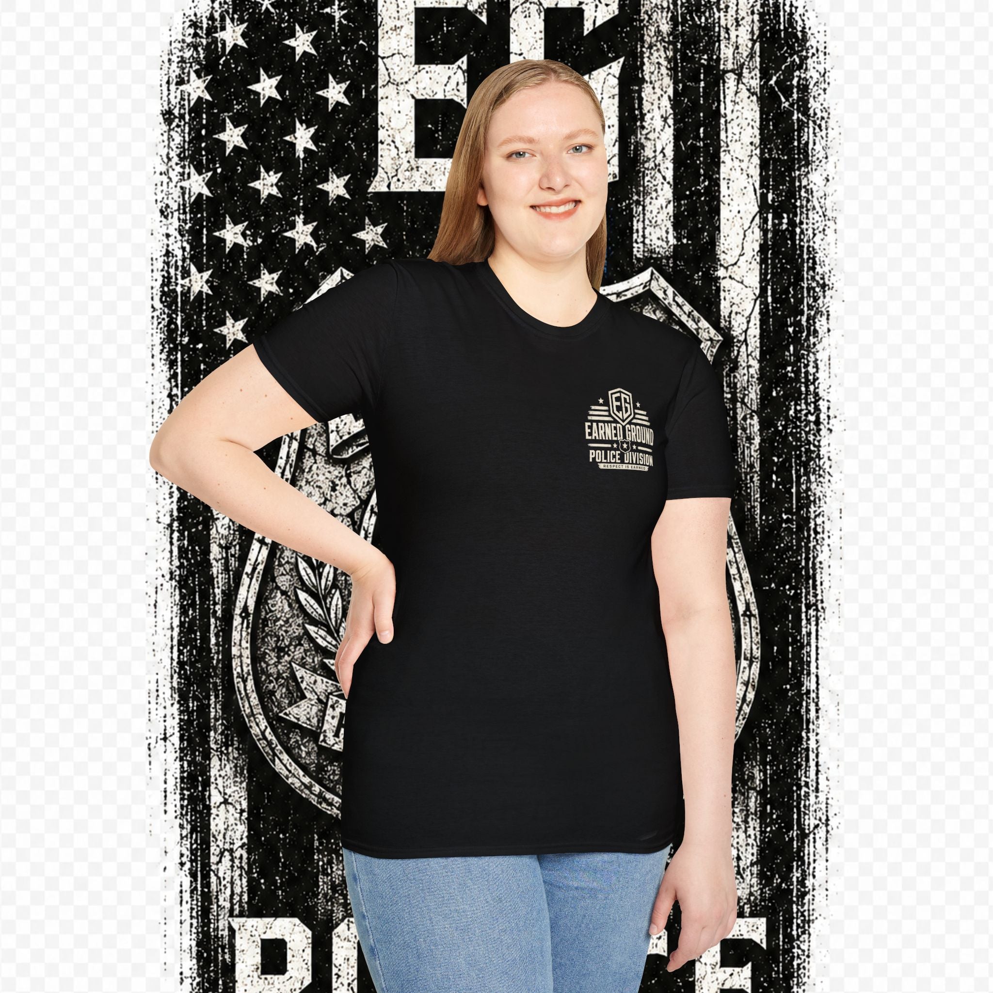 EARNED GROUND POLICE DIVISION--BACK THE BLUE