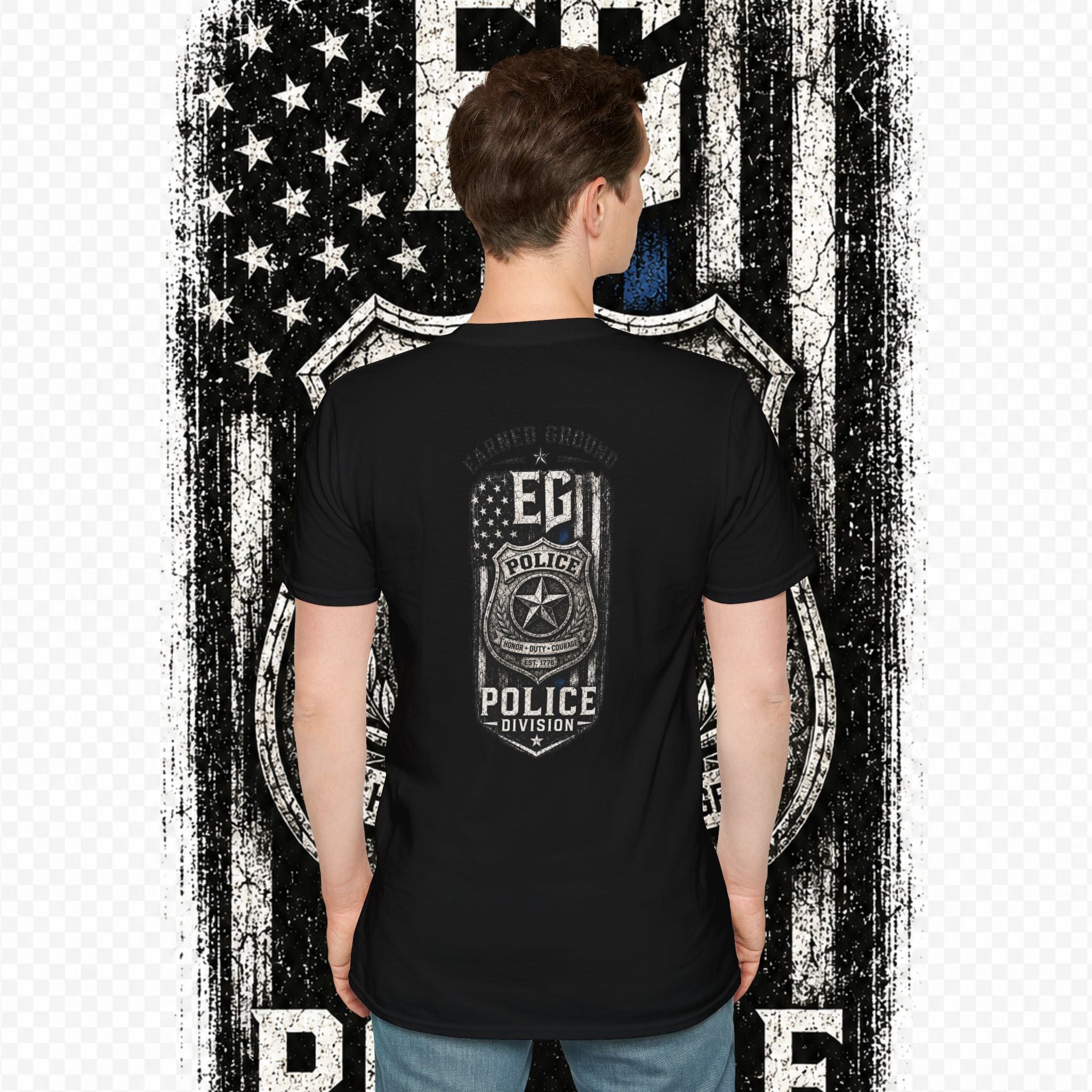 EARNED GROUND POLICE DIVISION--BACK THE BLUE