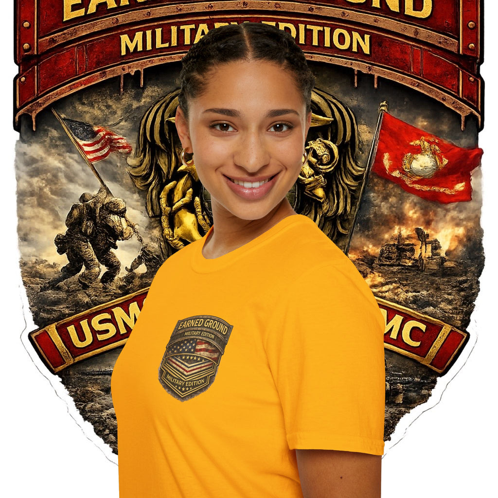 Earned Ground Military Edition USMC — USMC Military Tribute Pocket Tee