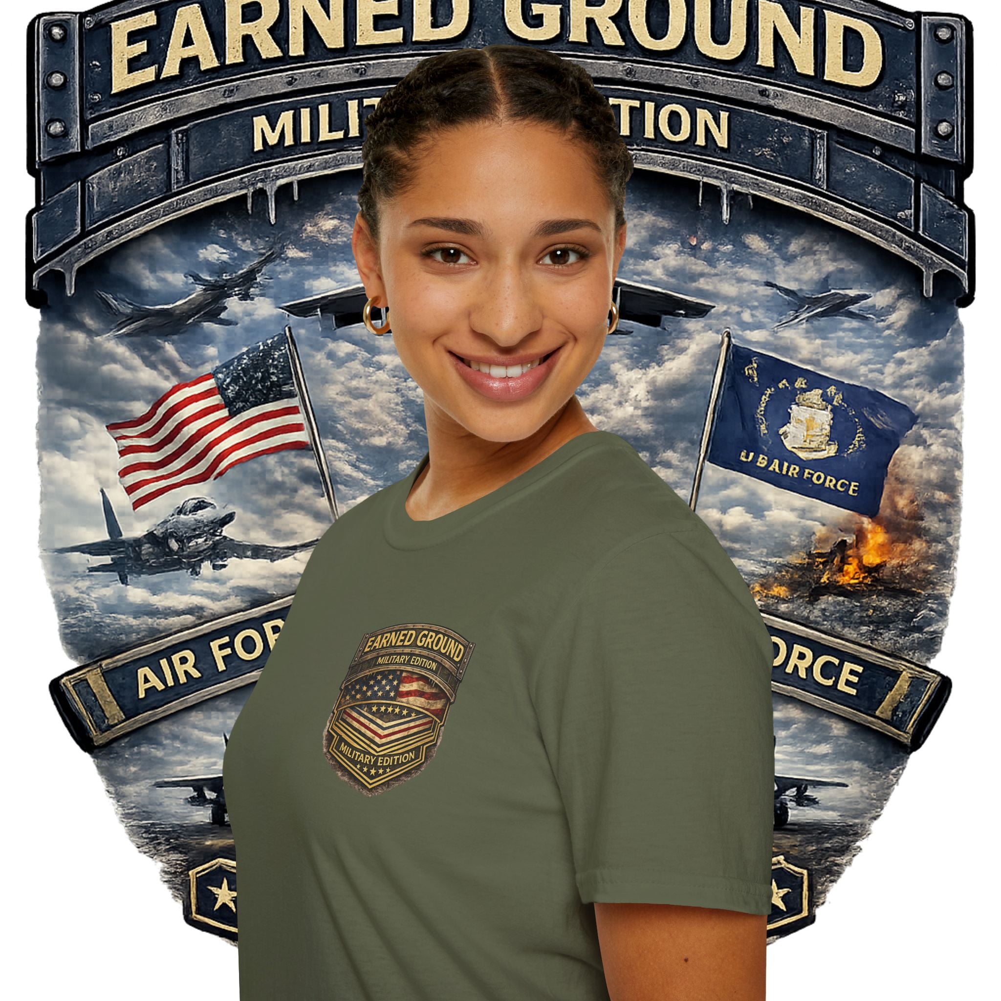 EARNED GROUND AIR FORCE EDITION---"FLY HIGH" AIR FORCE EDITION
