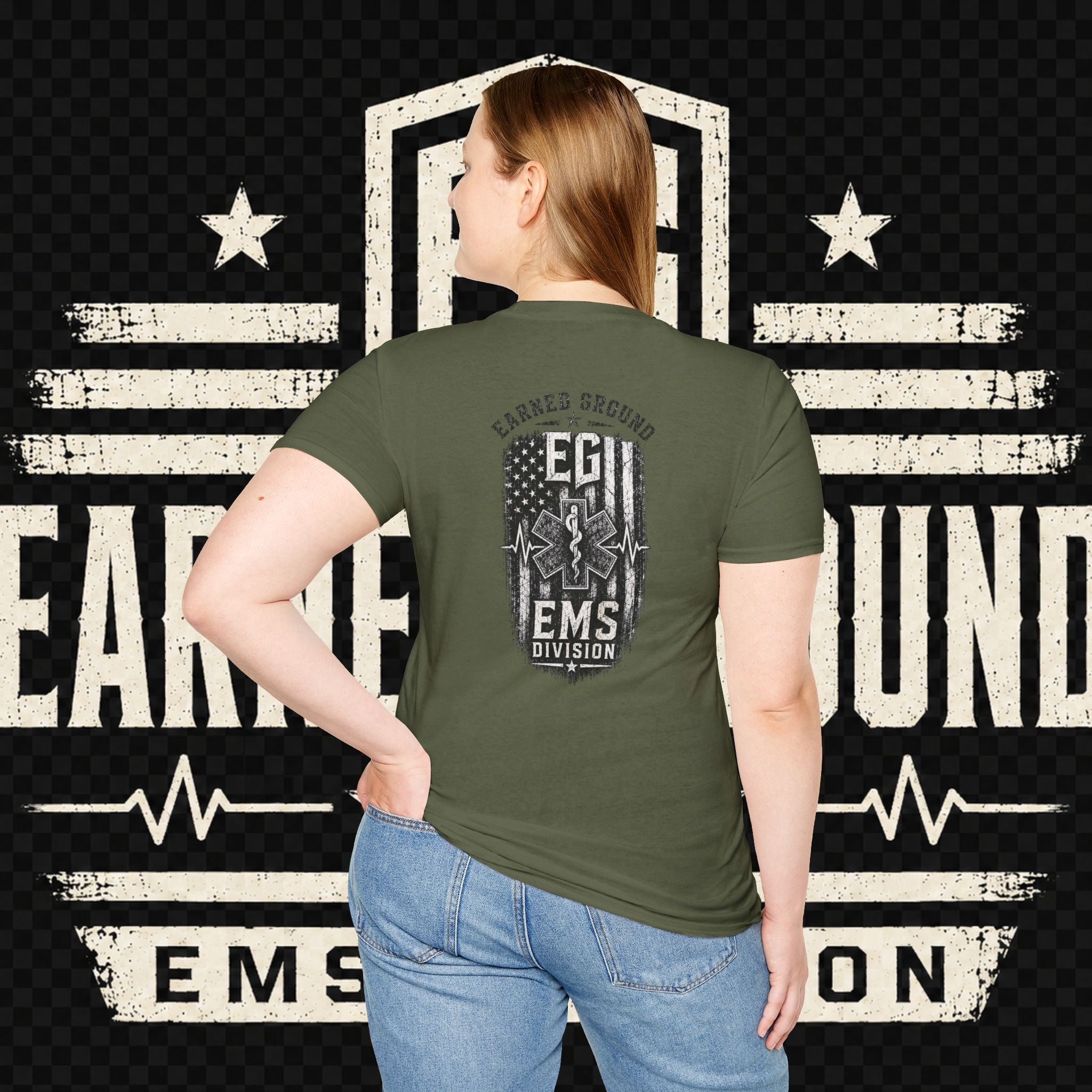 EARNED GROUND EMS DIVISON Heritage T-Shirt -