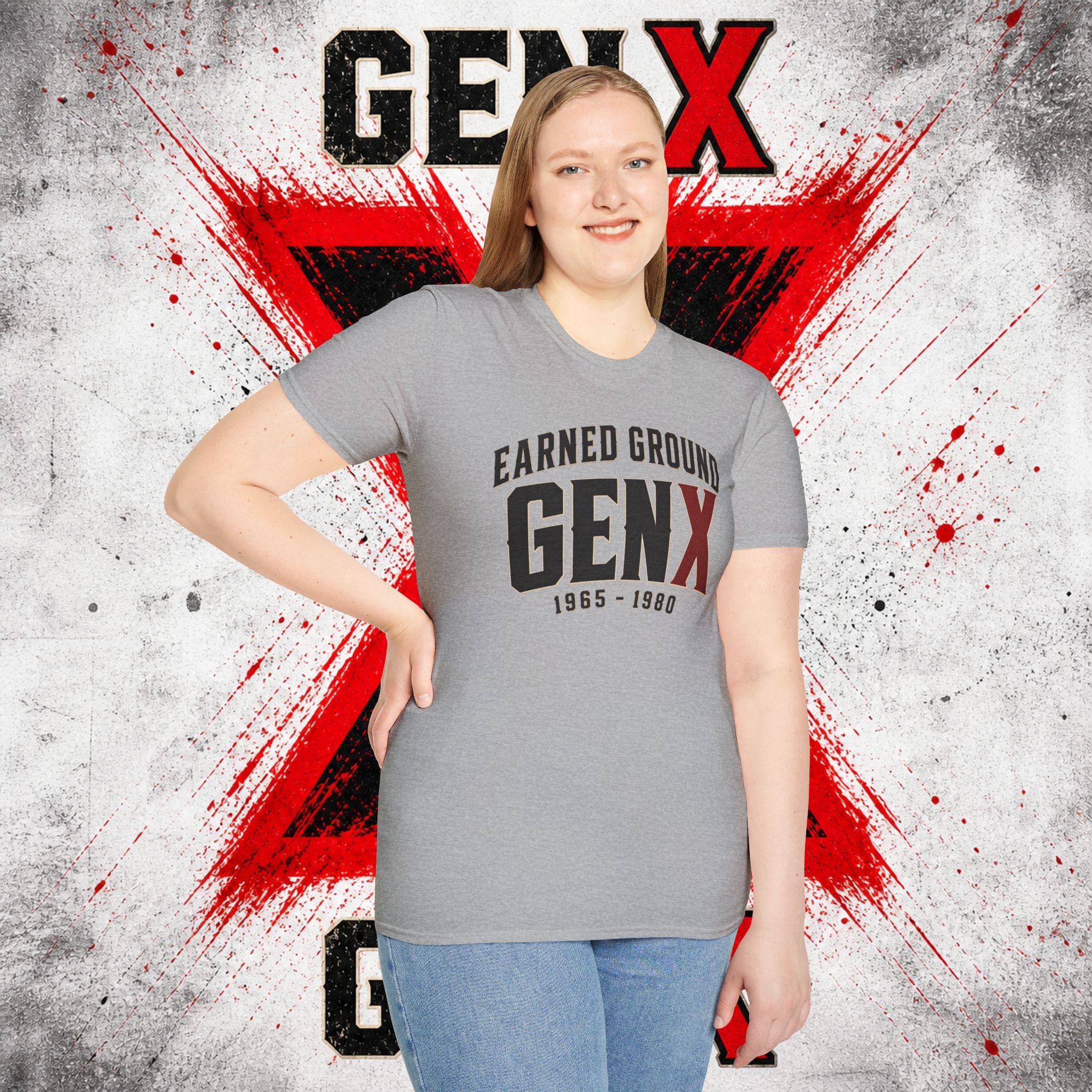 Earned Ground GEN X T-Shirt — 1965–1980 Retro Pride Tee