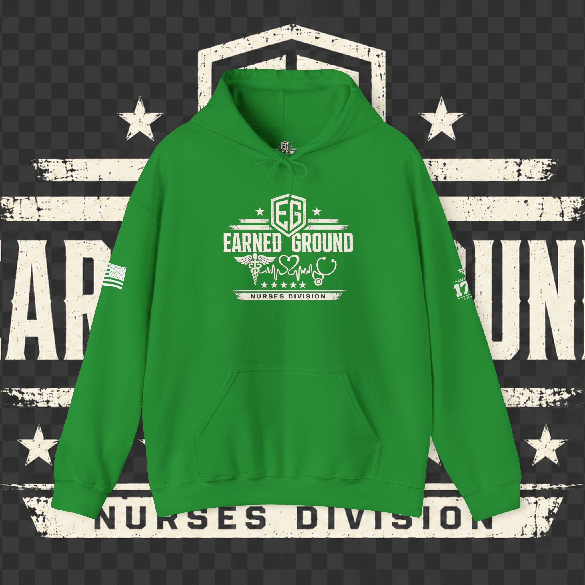Earned Ground Nurses Division Hoodie — Nurse Tribute Pullover