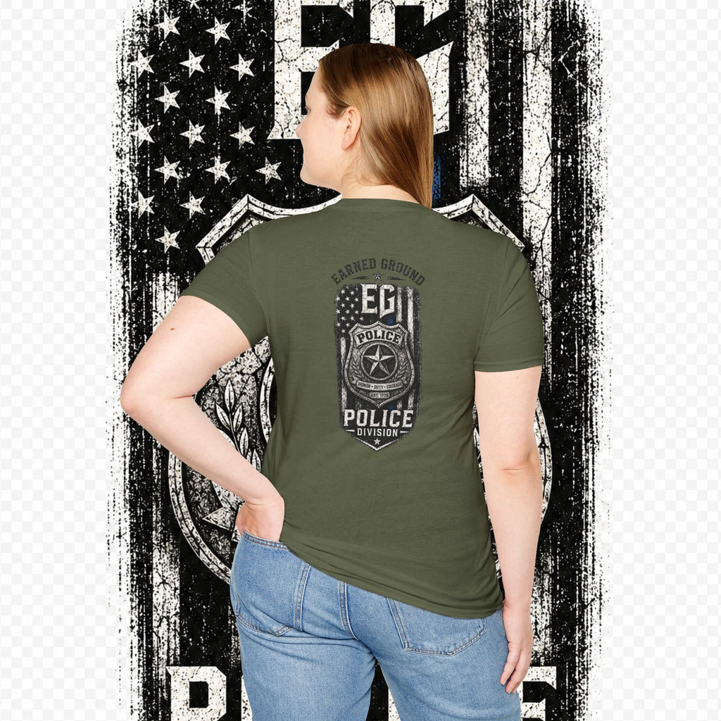 EARNED GROUND POLICE DIVISION--BACK THE BLUE