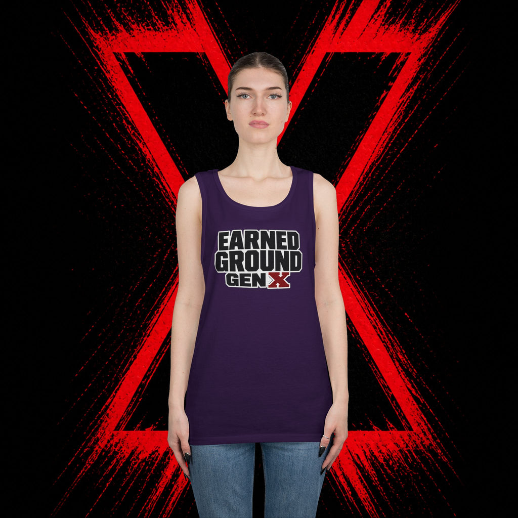 Earned Ground Gen X Tank Top - Vintage Retro Graphic