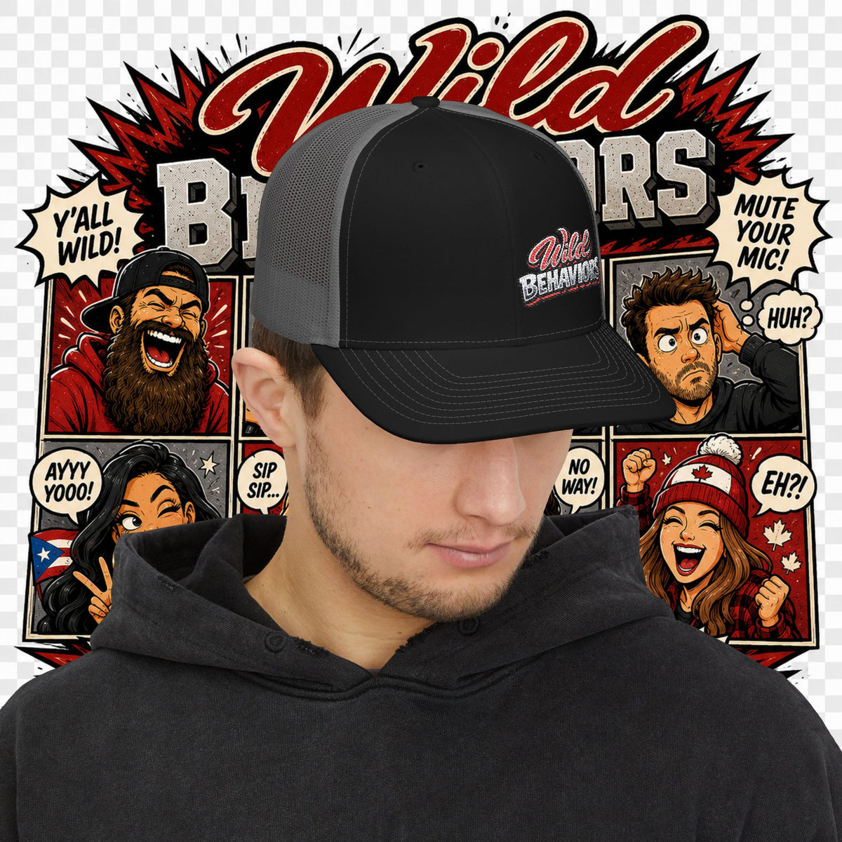 Earned Ground "Wild Behaviors" Richardson 112 – Retro Patch Trucker Hat