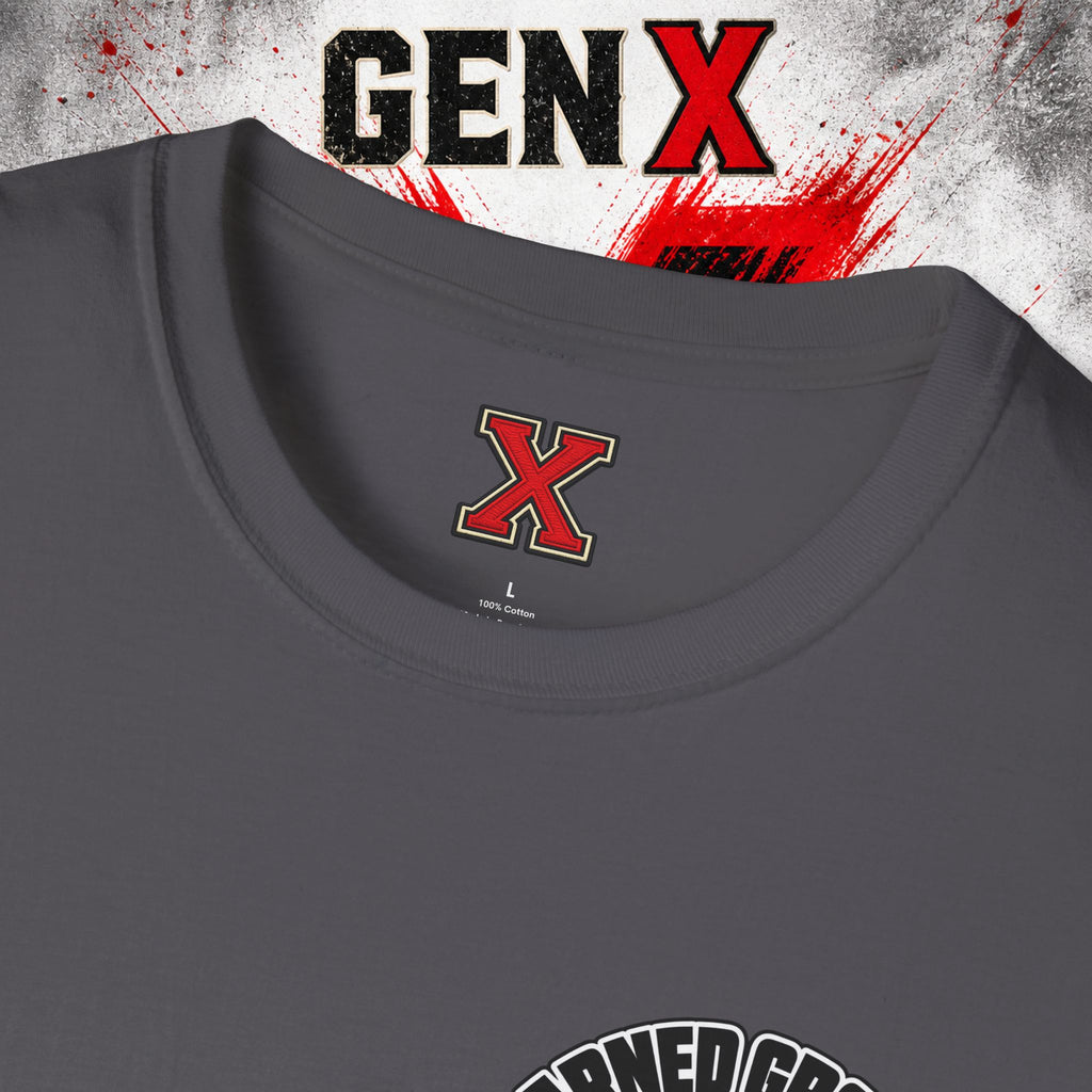 EARNED GROUD Gen X 1965–1980 Retro Logo T-Shirt