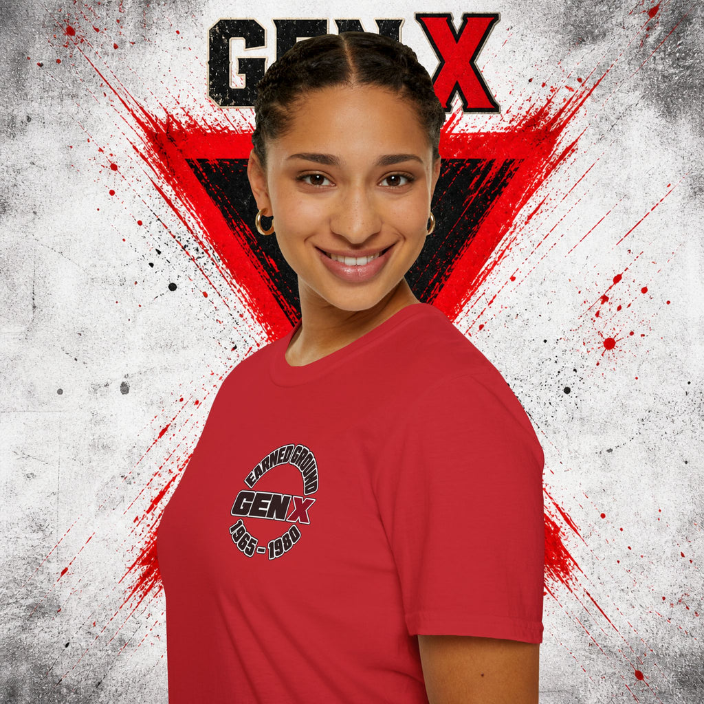 EARNED GROUD Gen X 1965–1980 Retro Logo T-Shirt