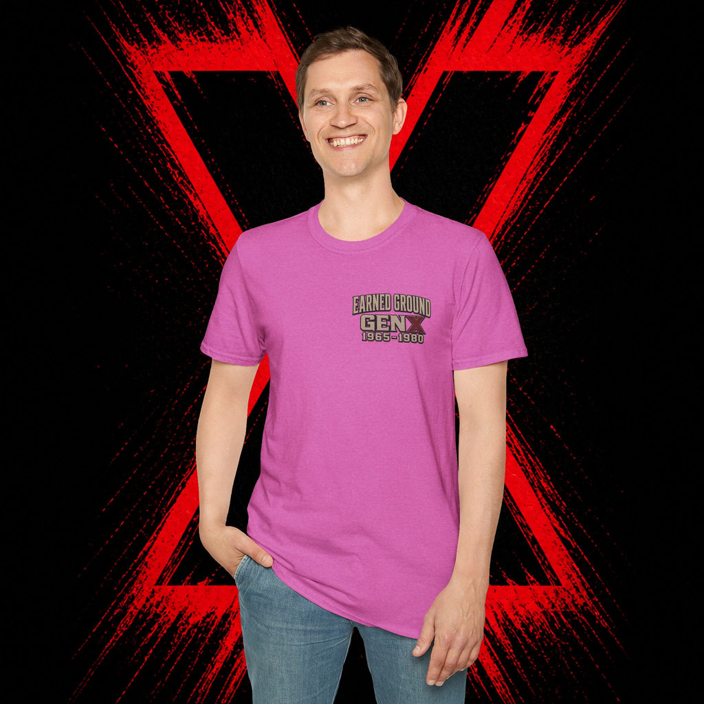 Earned Ground Gen X 1965–1980 Retro Vintage Tee— Gen X 1965–1980 Retro Vintage Tee