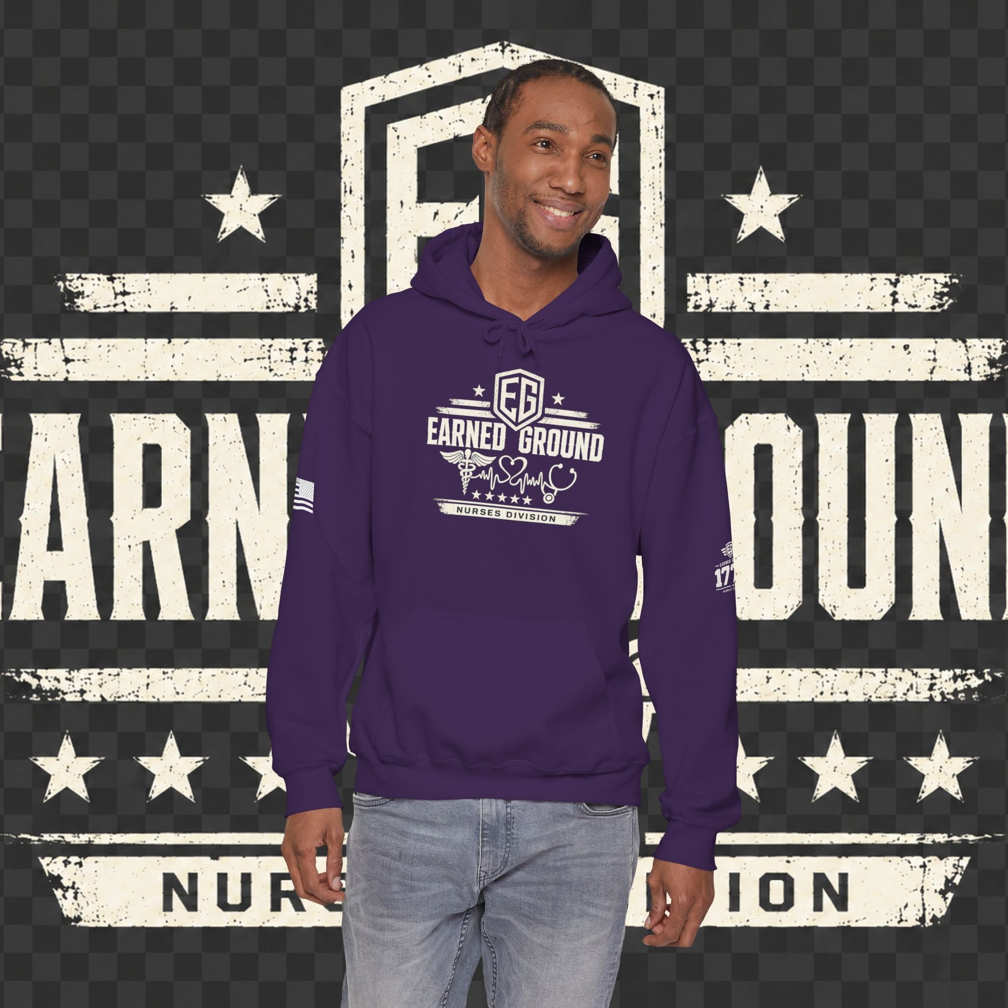 Earned Ground Nurses Division Hoodie — Nurse Tribute Pullover