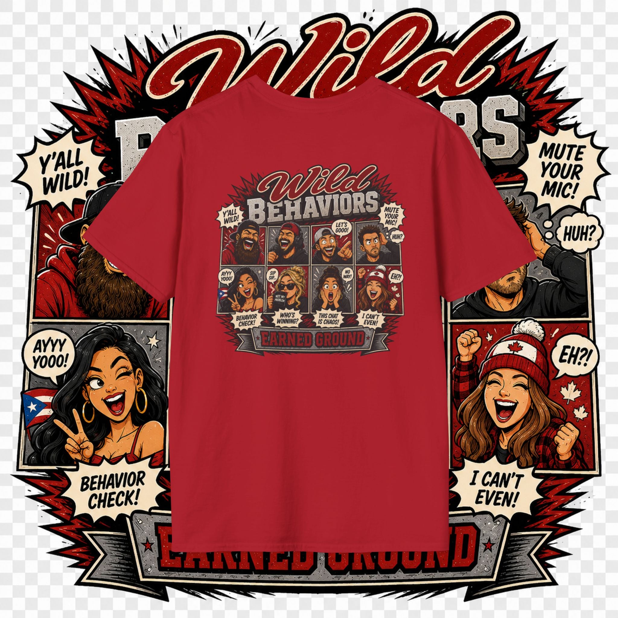 Earned Ground-- "Wild Behaviors" Tee