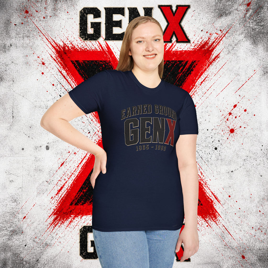 Earned Ground GEN X T-Shirt — 1965–1980 Retro Pride Tee