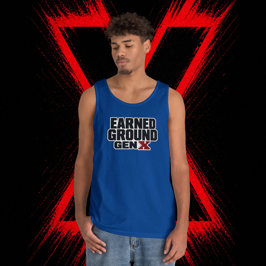 Earned Ground Gen X Tank Top - Vintage Retro Graphic