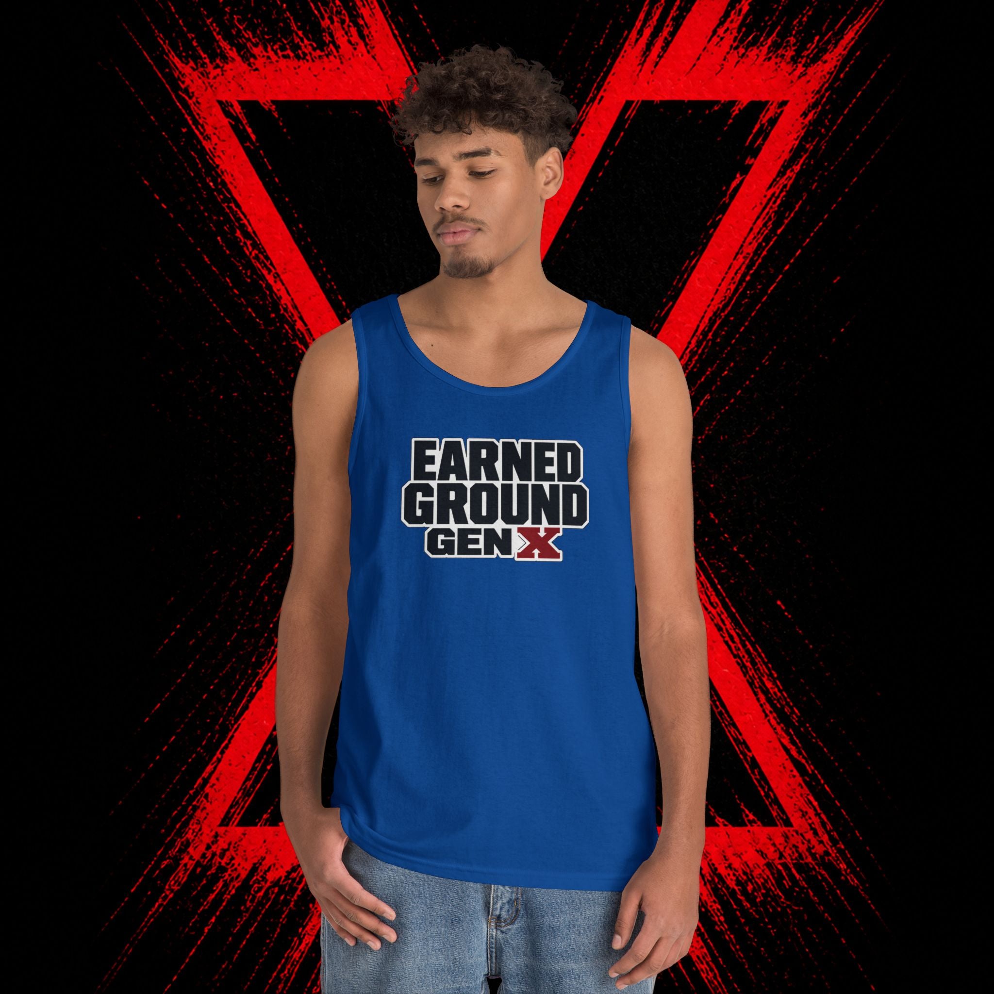 Earned Ground Gen X Tank Top - Vintage Retro Graphic