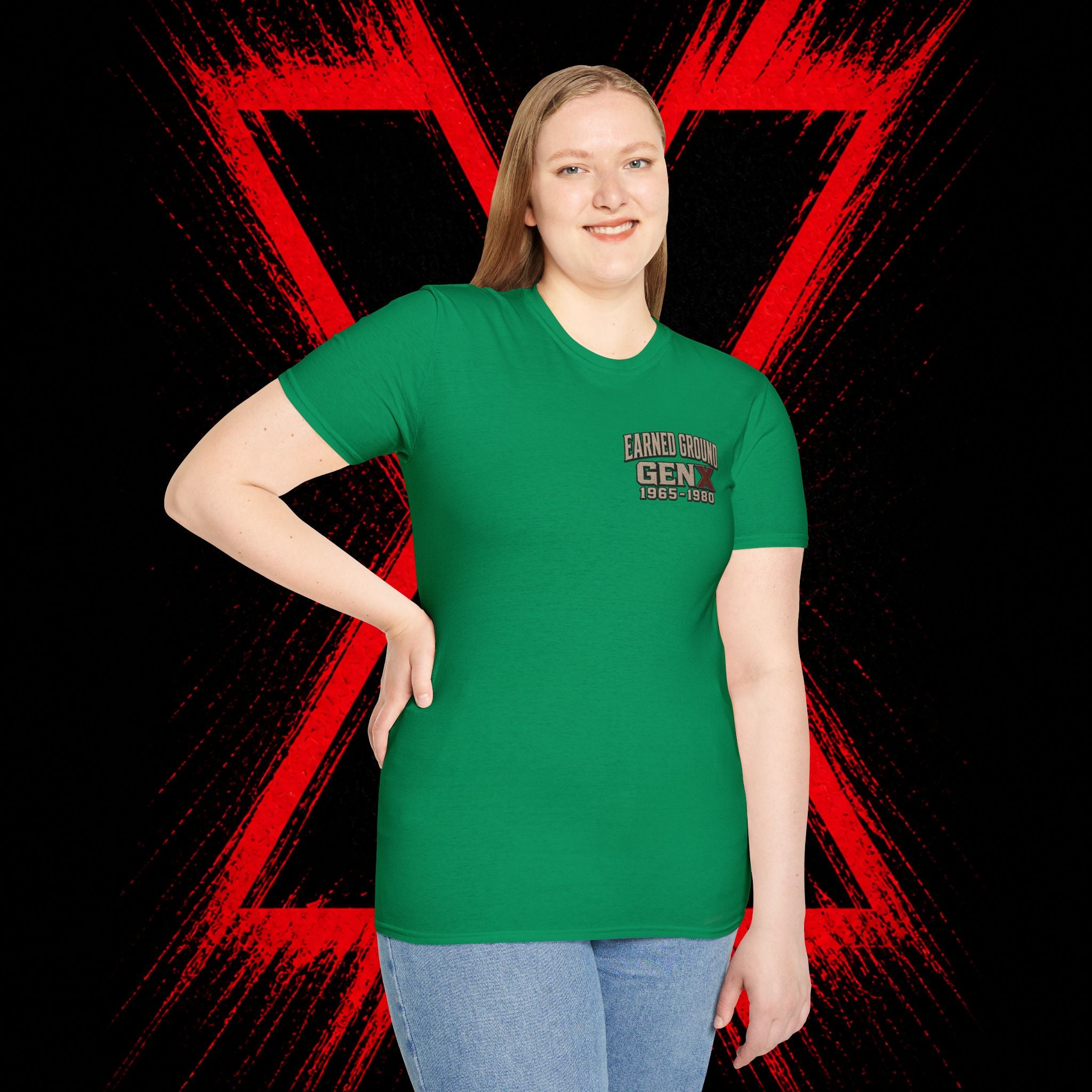 Earned Ground Gen X 1965–1980 Retro Vintage Tee— Gen X 1965–1980 Retro Vintage Tee