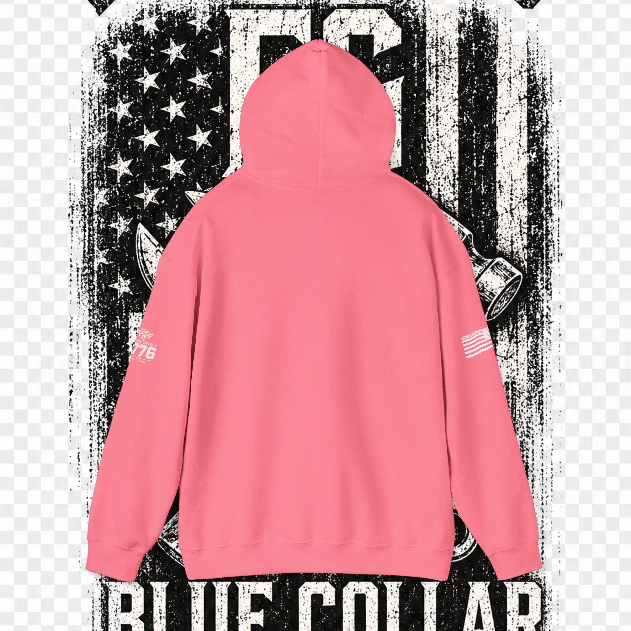 Earned Ground Blue Collar Hoodie – Blue Collar Division Hoodie