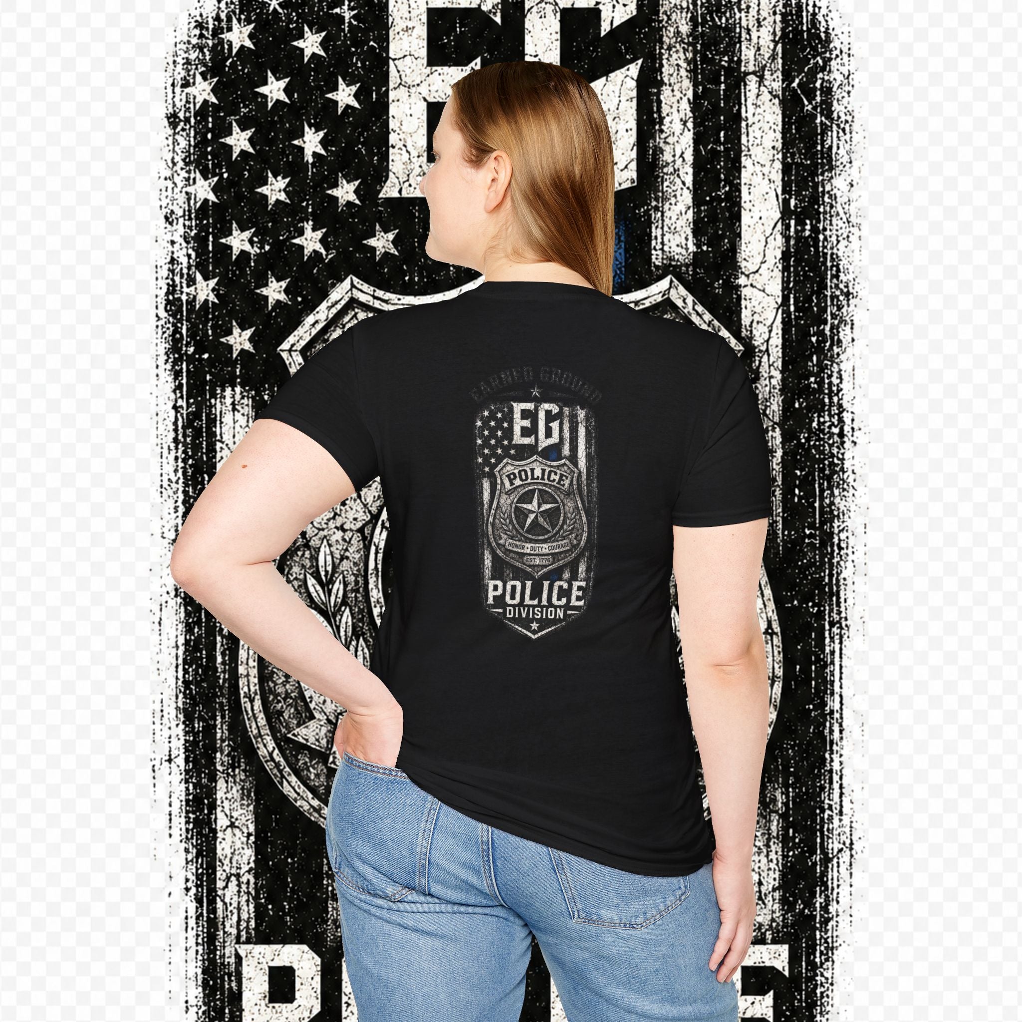 EARNED GROUND POLICE DIVISION--BACK THE BLUE