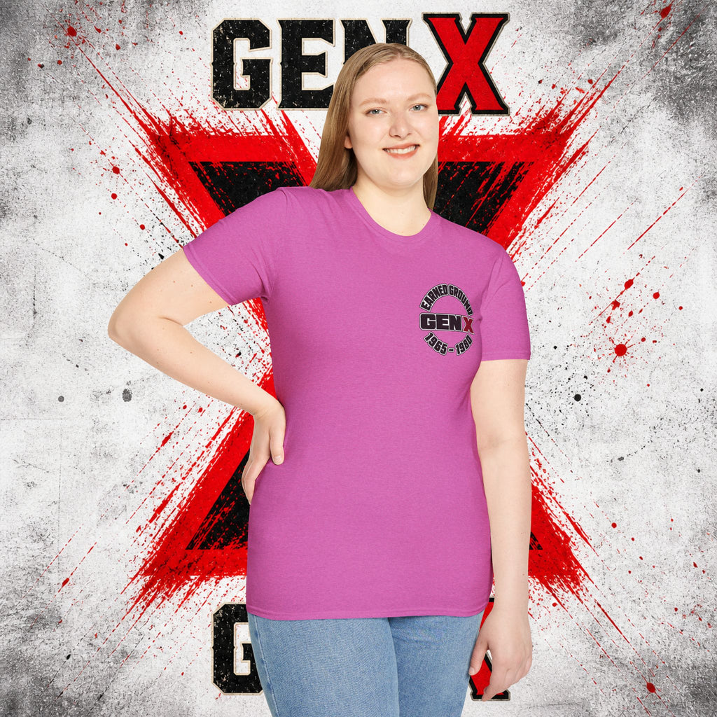 EARNED GROUD Gen X 1965–1980 Retro Logo T-Shirt