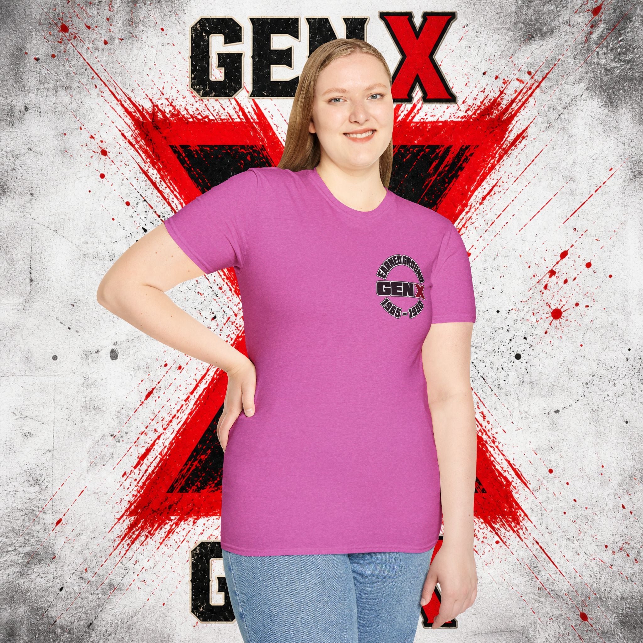EARNED GROUD Gen X 1965–1980 Retro Logo T-Shirt